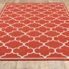 Tapete Regata Quatrefoil en Rojo sobre el piso 4