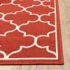 Tapete Regata Quatrefoil en Rojo, detalle de la textura 5