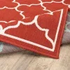 Tapete Regata Quatrefoil en Rojo, detalle de la textura 7