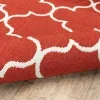 Tapete Regata Quatrefoil en Rojo, detalle de la textura 8