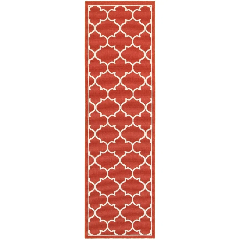 Tapete Regata Quatrefoil en Rojo, versión corredor