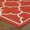 Tapete Regata Quatrefoil en Rojo, detalle de la textura