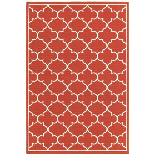 Tapete Regata Quatrefoil en Rojo