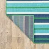 Tapete Regata Rayas en Verde y Azul
