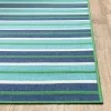 Tapete Regata Rayas en Verde y Azul