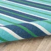 Tapete Regata Rayas en Verde y Azul