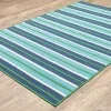 Tapete Regata Rayas en Verde y Azul