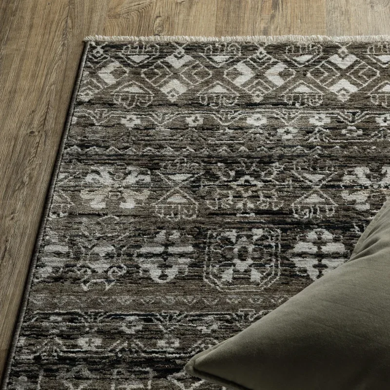 Tapete Regencia Kilim en Negro