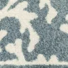 Tapete Reyna Coral en Azul, detalle de la textura 2