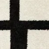 Tapete Reyna Deco en Marfil con Negro, detalle de la textura 3