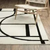 Tapete Reyna Deco en Marfil con Negro ambientado