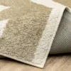 Tapete Reyna Laberinto en Beige con Marfil