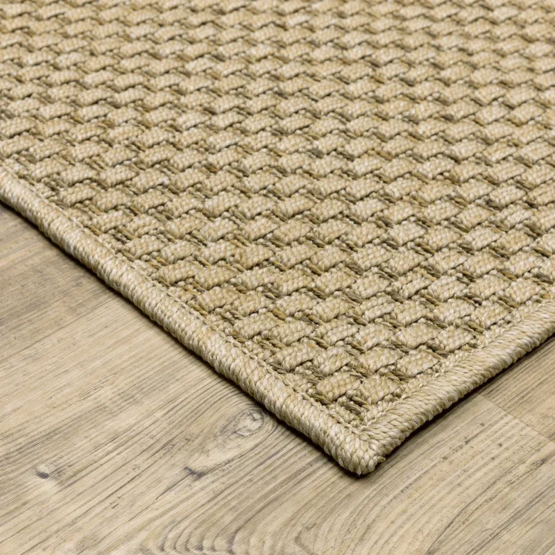 Tapete Ribera Cesta en Beige Claro