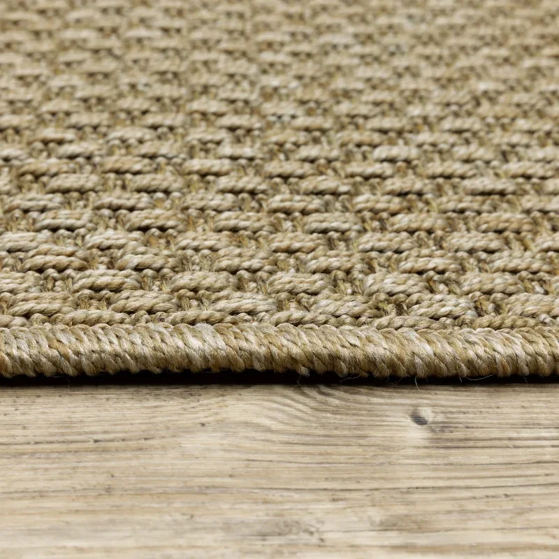 Tapete Ribera Cesta en Beige Claro