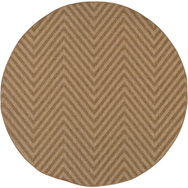 Tapete Ribera Chevron en Camello