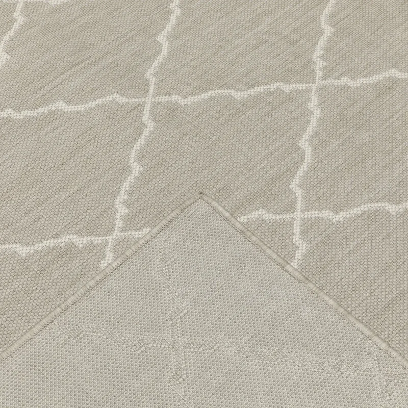 Tapete Riviera Celosía en Gris, detalle de la textura 4