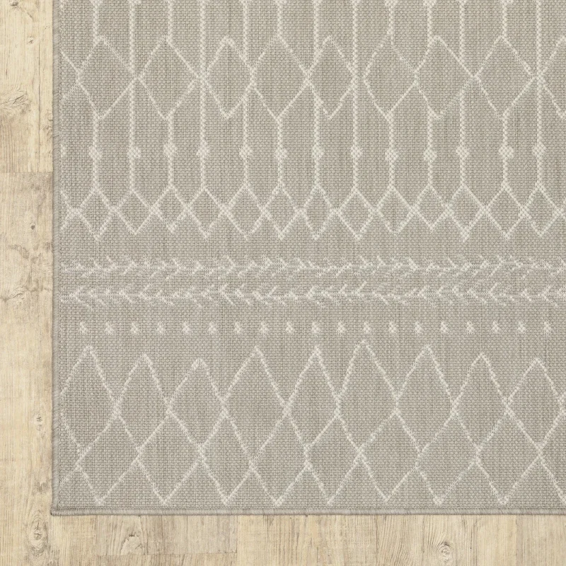 Tapete Riviera Marroquí en Gris, detalle de la textura 4