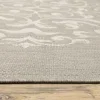 Tapete Riviera Medallón en Gris, detalle de la textura