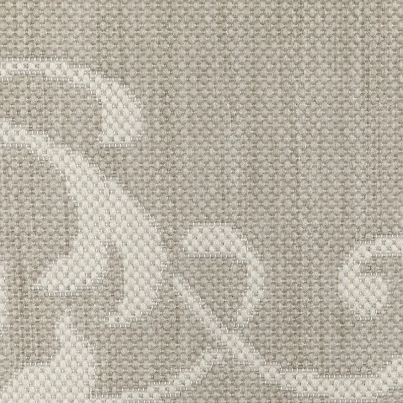 Tapete Riviera Medallón en Gris, detalle de la textura 2