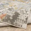 Tapete Rumbo Abstracto en Beige Multicolor