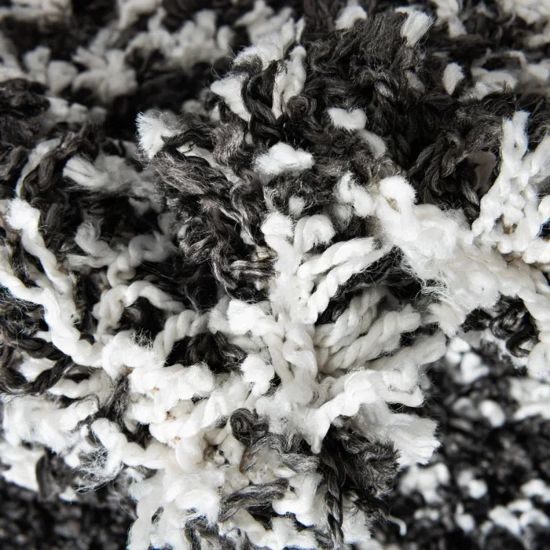 Tapete Serenidad Rombos en Negro y Blanco