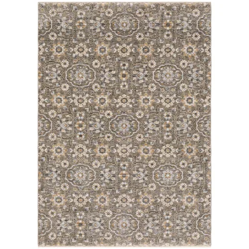 Tapete Soberano Floral Menudo en Gris Topo