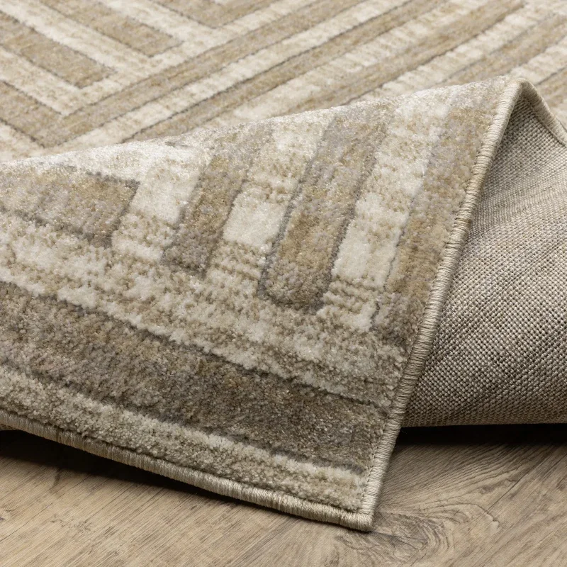 Tapete Sombra Laberinto en Beige