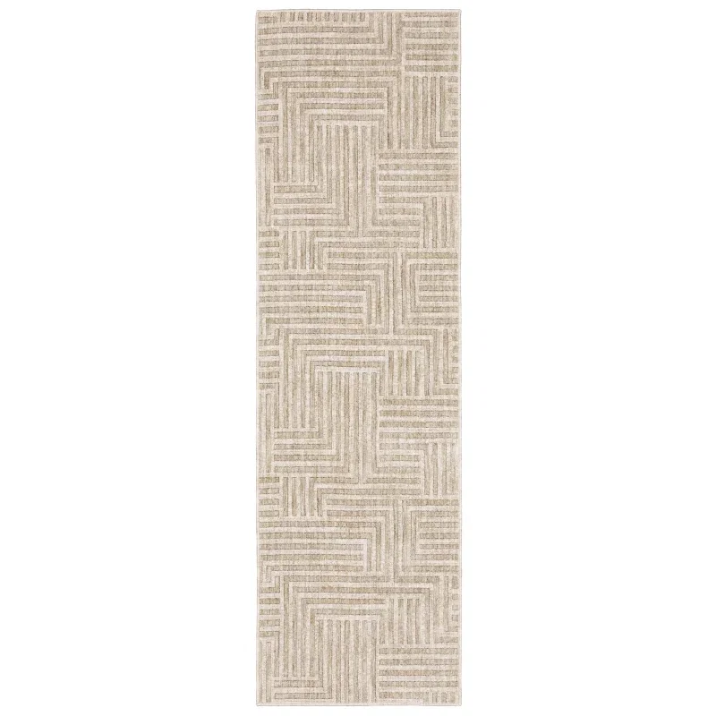 Tapete Sombra Laberinto en Beige