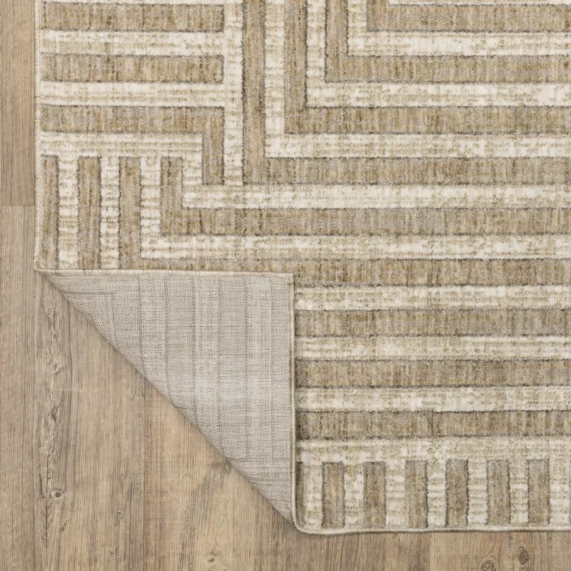 Tapete Sombra Laberinto en Beige