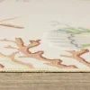 Tapete Tahití Corales en Marfil, detalle de la textura