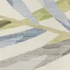 Tapete Tahití Palmas en Azul, detalle de la textura 2