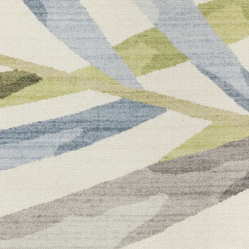 Tapete Tahití Palmas en Azul, detalle de la textura 2