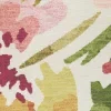 Tapete Tahití Rosas Acuarela en Rosa, detalle de la textura 3