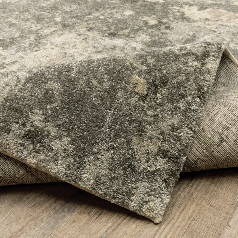 Tapete Terra Erosión en Gris con Beige
