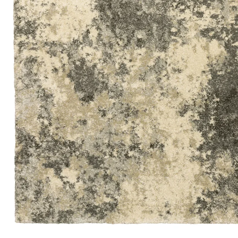 Tapete Terra Erosión en Gris con Beige