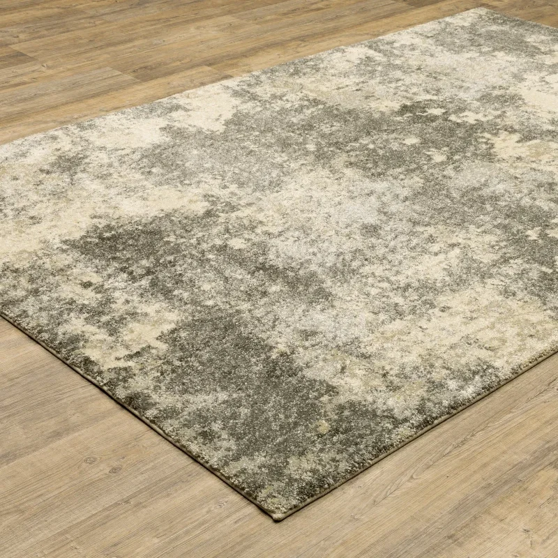 Tapete Terra Erosión en Gris con Beige