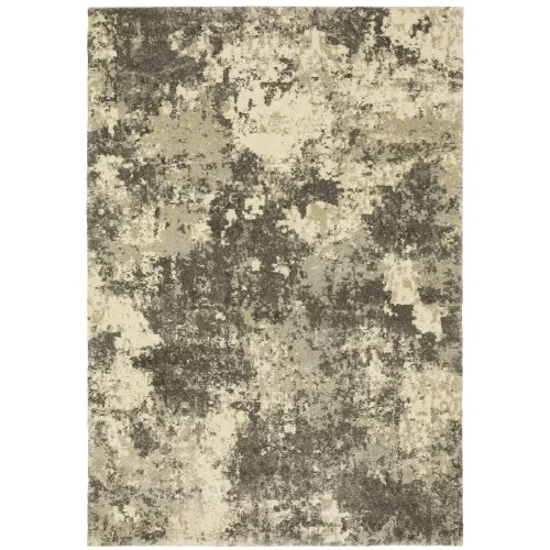 Tapete Terra Erosión en Gris con Beige