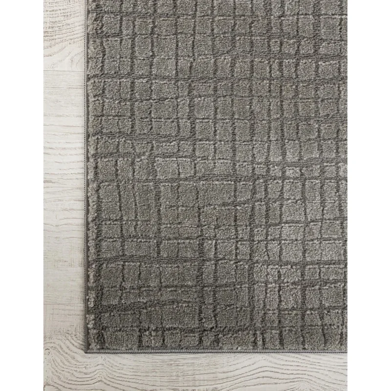 Tapete Texturas Enrejado en Gris Piedra