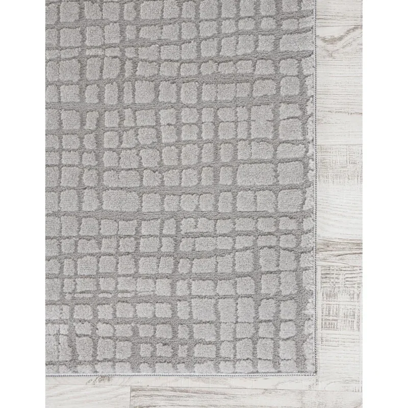 Tapete Texturas Enrejado en Gris Piedra