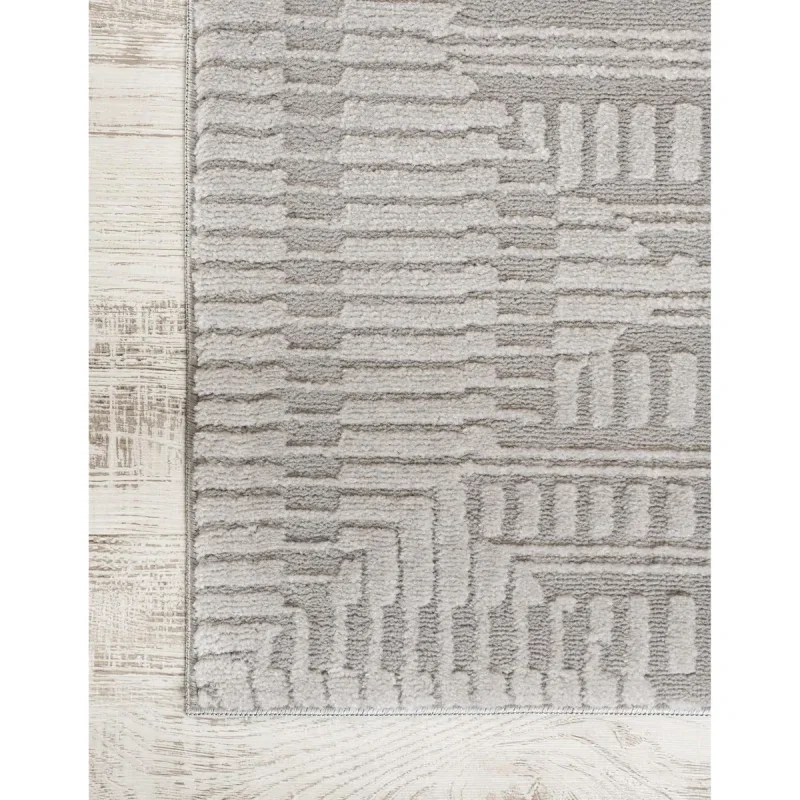 Tapete Texturas Escalonado en Gris Piedra