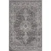 Tapete Prismático Damasco Ornamental en Gris Oscuro