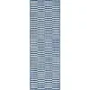 Tapete Rayas Exterior Bloques Alternados en Azul