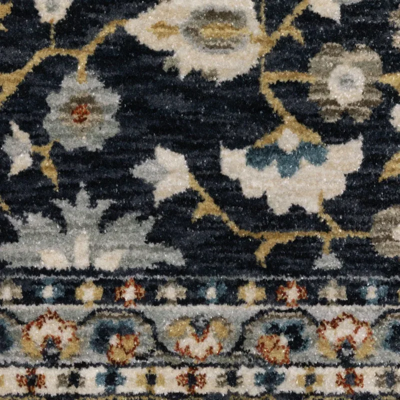 Tapete Valentina Floral en Azul Marino