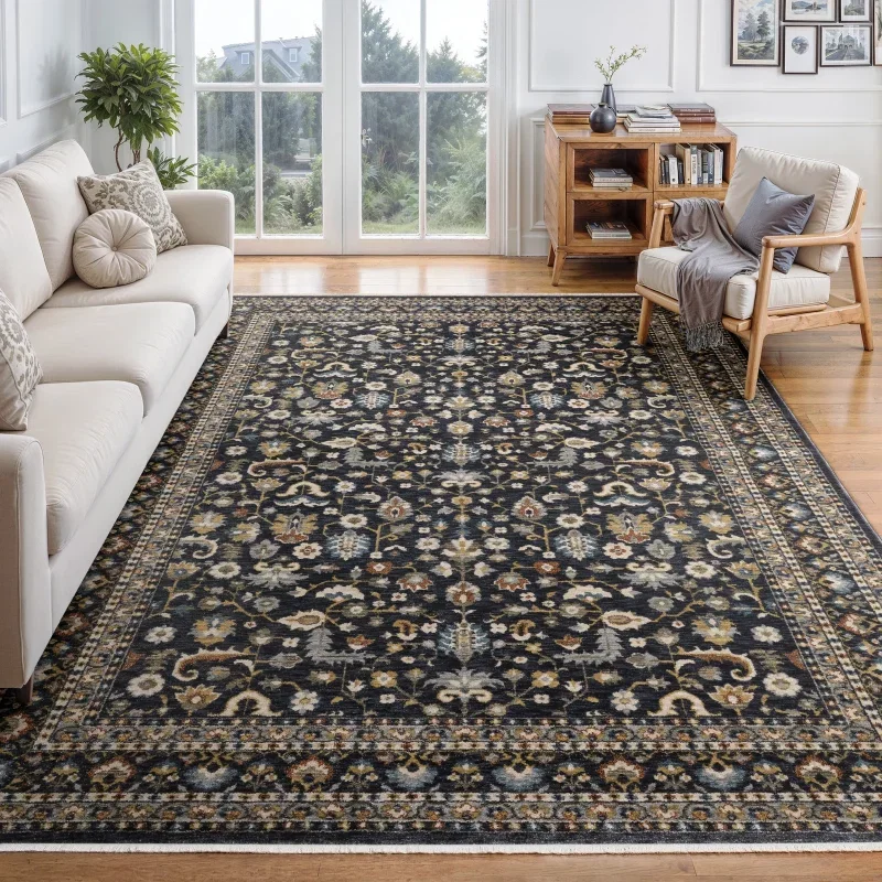 Tapete Valentina Floral en Azul Marino
