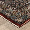 Tapete Valentina Medallón Herati en Rojo, detalle de la textura