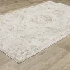 Tapete Valona Medallón Rombo en Beige Claro