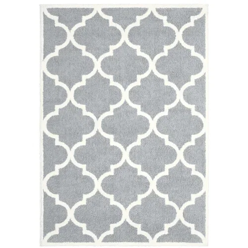 Tapete Veneto Chevron Ikat en Café con Azul