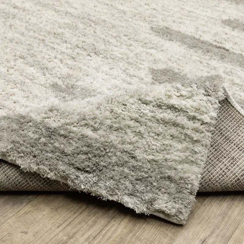 Tapete Veneto Trazos en Marfil con Gris, detalle de la textura 3