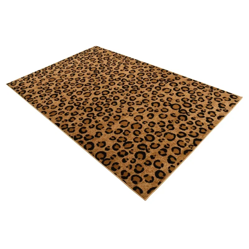 Tapete Vida Salvaje Leopardo en Café Claro