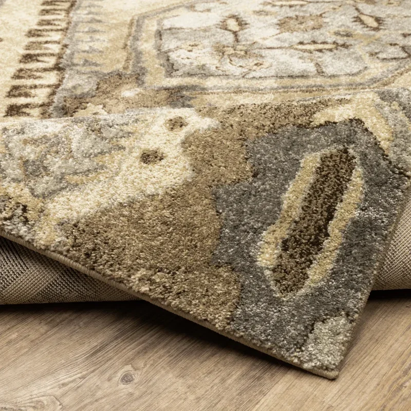 Tapete Villa Kazak en Beige